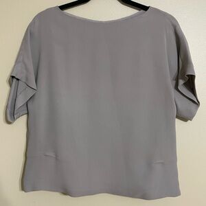 LAFAYETTE 148 Silk short sleeve cropped blouse size 2